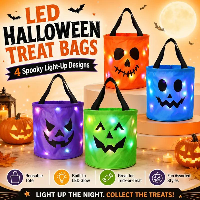 Light-Up Trick-or-Treat Bags