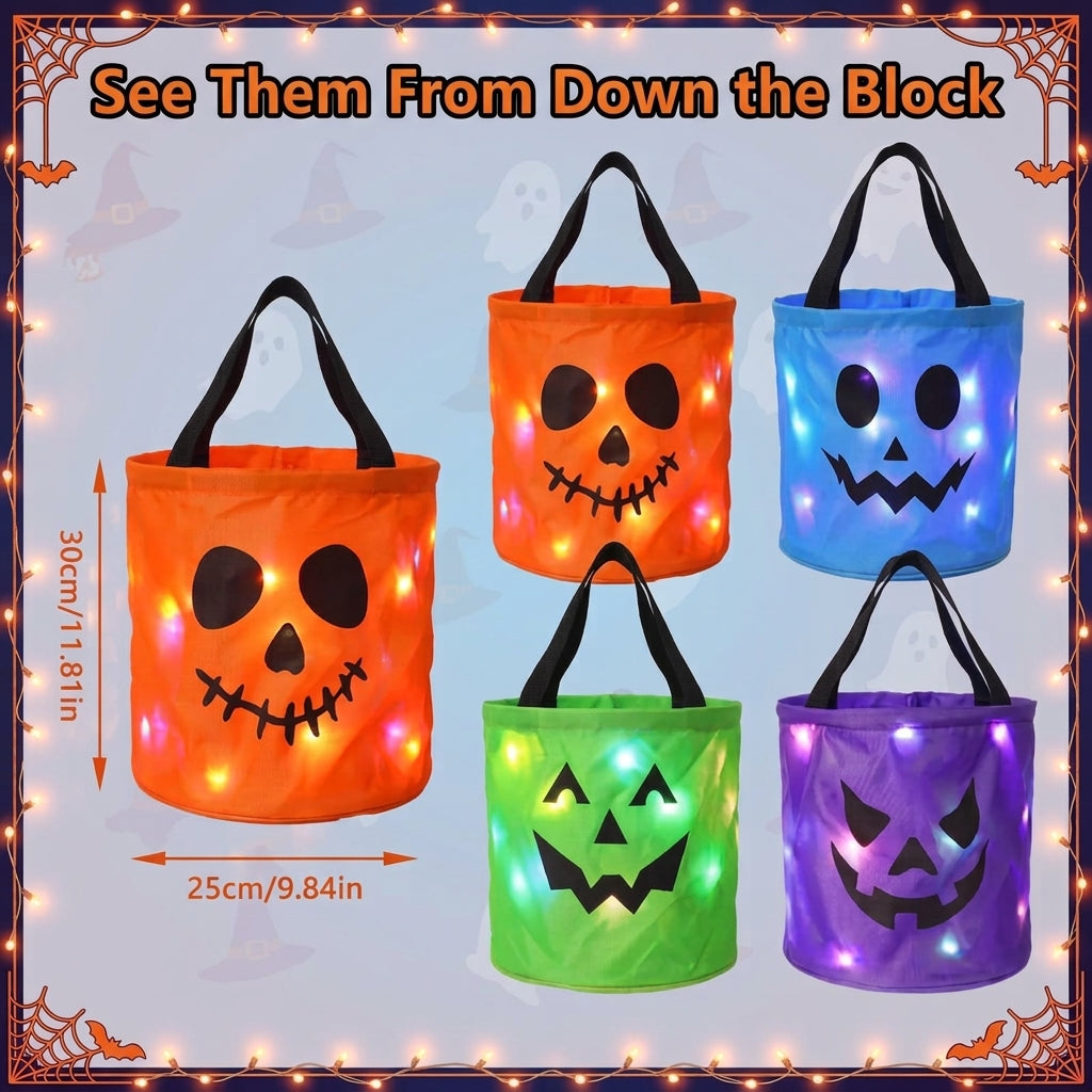 Light-Up Trick-or-Treat Bags