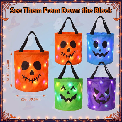 Light-Up Trick-or-Treat Bags